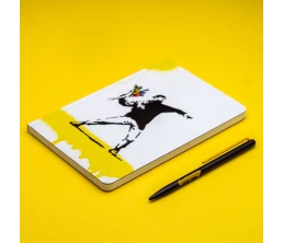 Набор Pininfarina Banksy Метатель цветов: шариковая ручка GrafeeX и блокнот линованный из каменной б