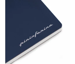 Блокнот линованный Pininfarina из каменной бумаги в твердой обложке, А5, синий
