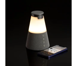 Bluetooth-колонка с беспроводной зарядкой и подсветкой Cone Sonance, серая