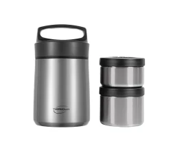 Термос с двумя контейнерами из нерж. стали тм THERMOcafe TCLB-1480SY (SS) 1,48L