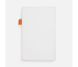 Ежедневник White Shall, недатированный, бело-оранжевый