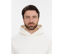 Худи оверсайз унисекс Snuggie, молочно-белое