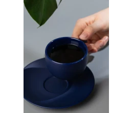 Чайная пара Stansa, темно-синяя