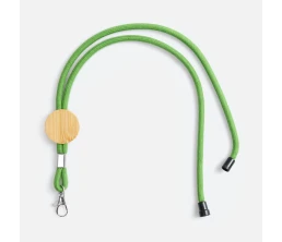 Шнурок для бейджа Tube Wood, зеленый