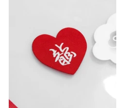 Наклейка тканевая Lunga Cor, M, красная