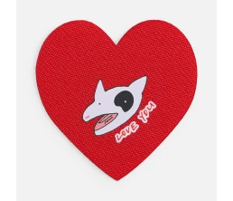 Наклейка тканевая Lunga Cor, M, красная