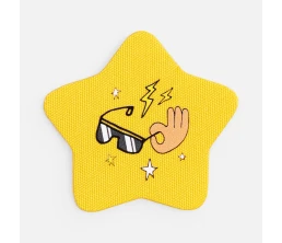 Наклейка тканевая Lunga Bial, M, желтая