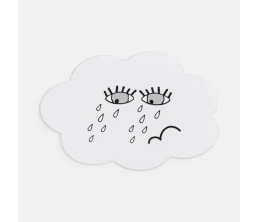 Наклейка тканевая Lunga Calum, L, белая