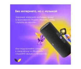 Умная портативная колонка Яндекс Станция Стрит с Алисой, черный (YNDX-00030BLK)