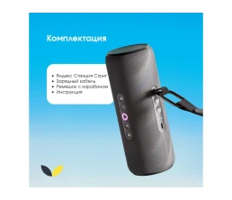 Умная портативная колонка Яндекс Станция Стрит с Алисой, черный (YNDX-00030BLK)