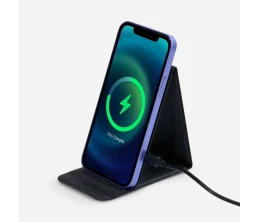 Подставка для смартфона с беспроводной зарядкой Kickstand, серая