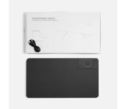 Складной стол для ноутбука с беспроводной зарядкой Kickstand Table, серый
