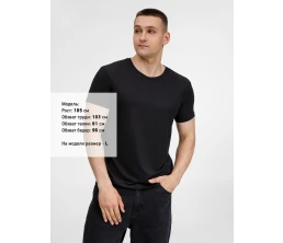 Футболка унисекс Senti, черная