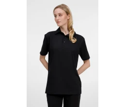 Рубашка поло унисекс Senti, черная