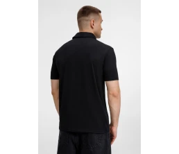 Рубашка поло унисекс Senti, черная