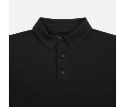 Рубашка поло унисекс Senti, черная