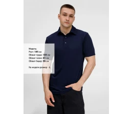 Рубашка поло унисекс Senti, темно-синяя