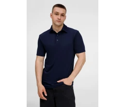 Рубашка поло унисекс Senti, темно-синяя