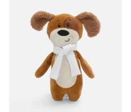 Мягкая игрушка Beastie Toys, собачка с белым шарфом