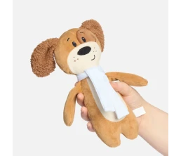 Мягкая игрушка Beastie Toys, собачка с белым шарфом
