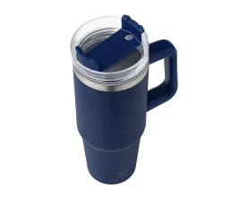 Термокружка KRANSTON с двойными стенками из переработанной нержавеющей стали, синий нейви