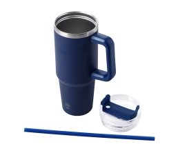 Термокружка KRANSTON с двойными стенками из переработанной нержавеющей стали, синий нейви