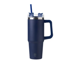 Термокружка KRANSTON с двойными стенками из переработанной нержавеющей стали, синий нейви
