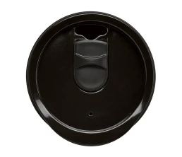 Термокружка LINDE с двойными стенками из переработанного полипропилена, черный