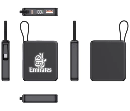 Внешний акуумулятор с подсветкой лого 