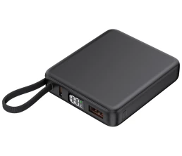 Внешний акуумулятор с подсветкой лого 