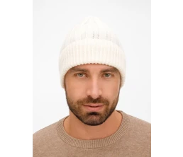 Шапка Bellish, белая (ванильная)