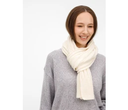 Шарф Bellish, белый (ванильный)