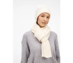Шарф Bellish, белый (ванильный)