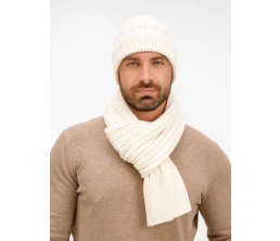 Шарф Bellish, белый (ванильный)