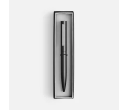 Ручка шариковая Inkolor в футляре, черная с серым