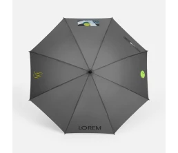 Зонт-трость Simple Golf, серый