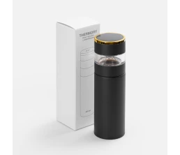 Смарт-бутылка с инфьюзером Thermory, черная