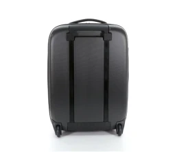 Чемодан складной Rollink Earth 55x40x20 см, 2 колеса, черный/зеленый