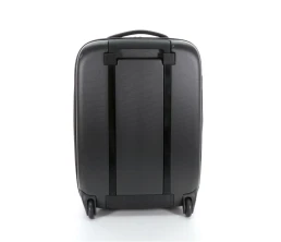 Чемодан складной Rollink Earth 55x40x20 см, 2 колеса, черный/синий