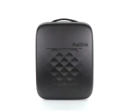 Чемодан складной Rollink Earth 55x40x20 см, 2 колеса, черный/синий