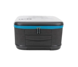 Чемодан складной Rollink Earth 55x40x20 см, 2 колеса, черный/синий