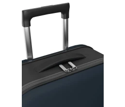 Чемодан складной Rollink Vega II 55x40x20 см, 2 колеса, серо-синий