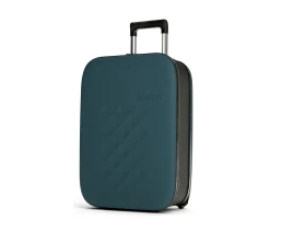 Чемодан складной Rollink Vega II 55x40x20 см, 2 колеса, сине-зеленый
