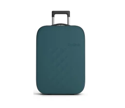 Чемодан складной Rollink Vega II 55x40x20 см, 2 колеса, сине-зеленый