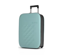 Чемодан складной Rollink Vega II 55x40x20 см, 2 колеса, бирюзовый