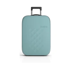 Чемодан складной Rollink Vega II 55x40x20 см, 2 колеса, бирюзовый
