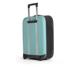Чемодан складной Rollink Vega II 55x40x20 см, 2 колеса, бирюзовый