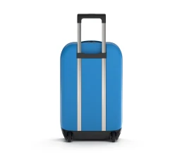 Чемодан складной Rollink Aura 55x40x20 см, 2 колеса, синий