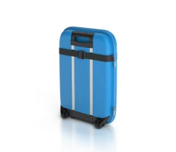 Чемодан складной Rollink Aura 55x40x20 см, 2 колеса, синий