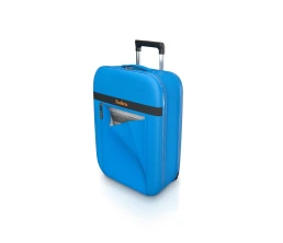 Чемодан складной Rollink Aura 55x40x20 см, 2 колеса, синий